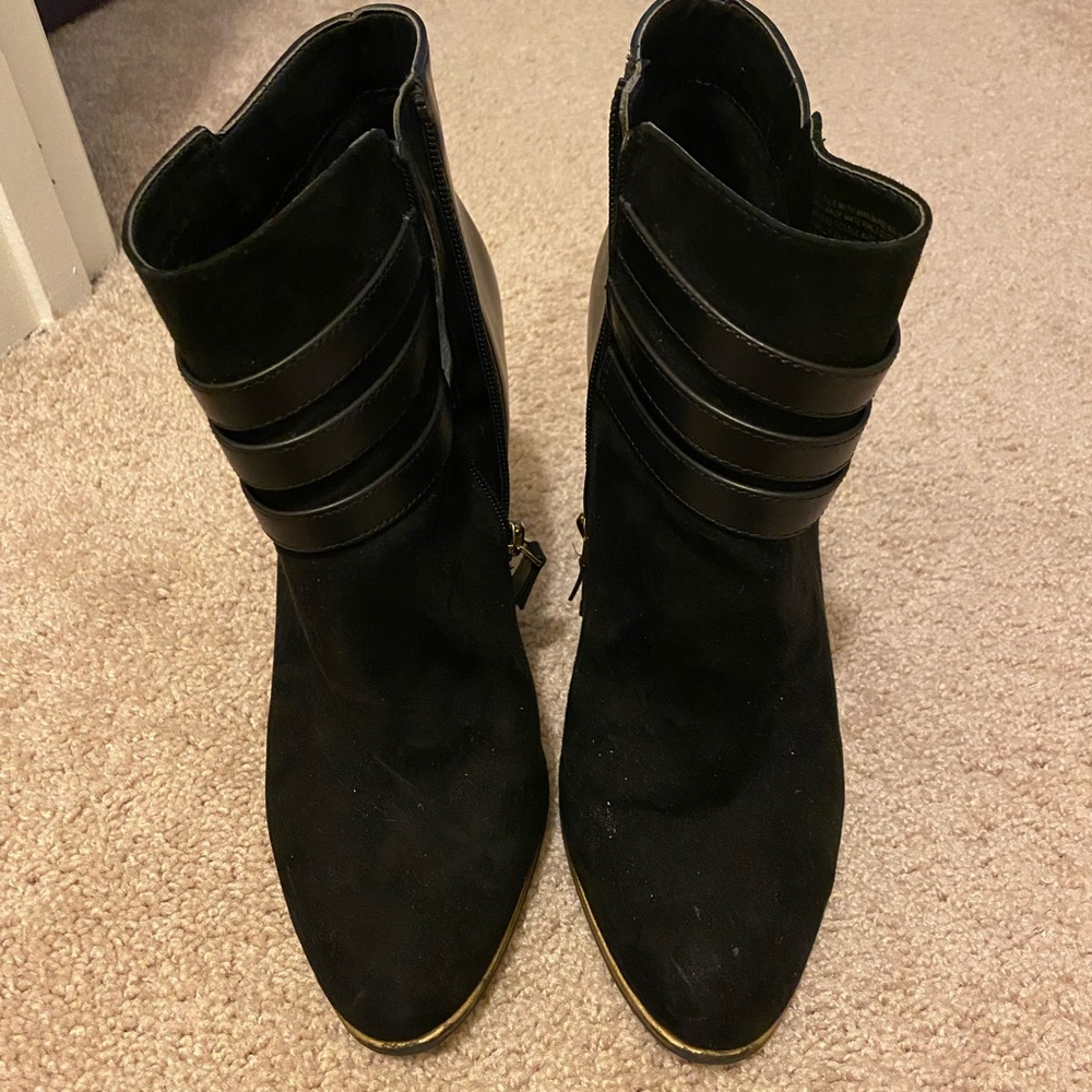 Sam & Libby black heel boots size 10